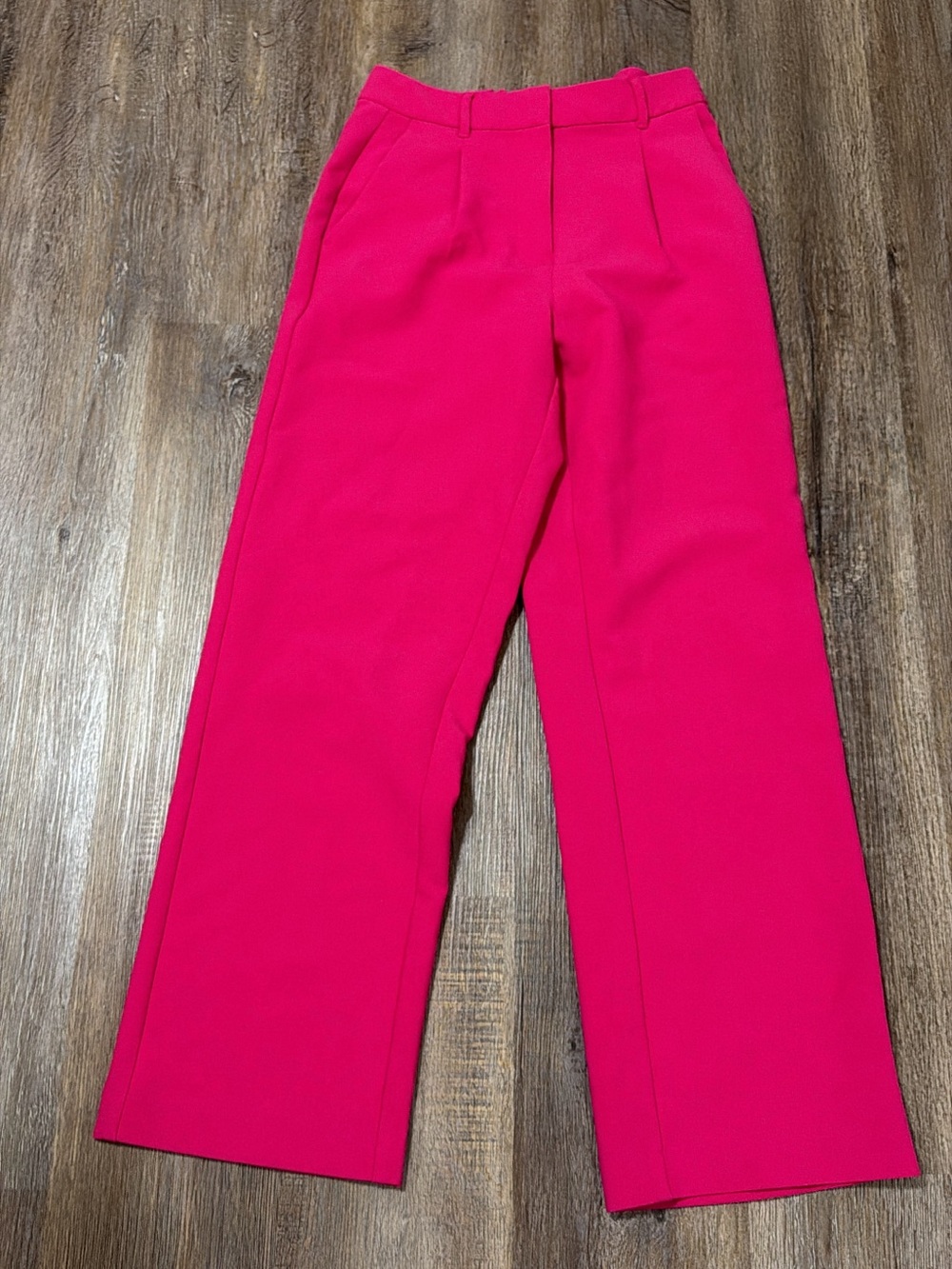 Old Navy Bright Hot Pink Straight-Leg Trousers